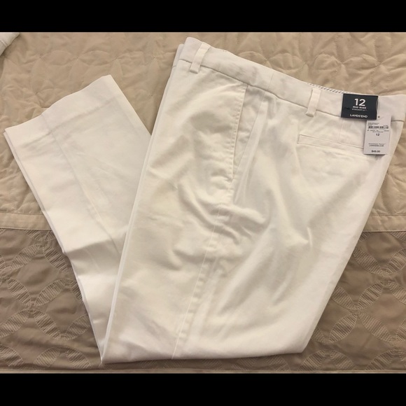 NEW, with tags - white chino crop - size 12 - Picture 2 of 8